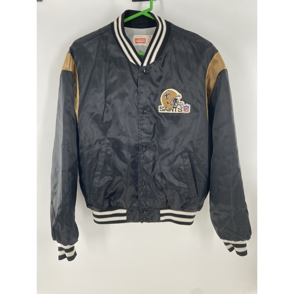 Vintage‎ Swingster New Orleans Saints Satin Bomber Jacket NFL USA Size Large